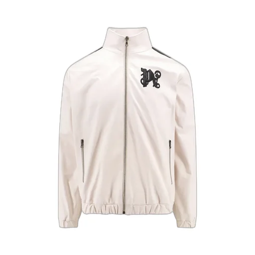 Palm Angels Monogram-Patch Zip-Up Jacket