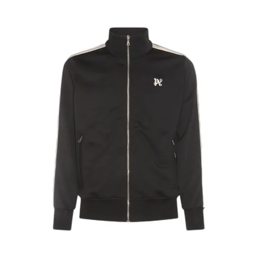 Palm Angels Monogram Embroidered Zipped Jacket