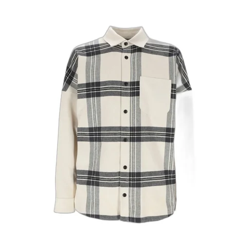 Palm Angels Checked Long-Sleeved Flannel Overshirt
