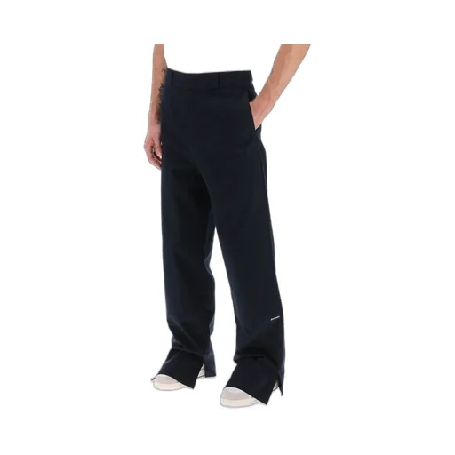 Palm Angels Logo Printed Wide-Leg Trousers