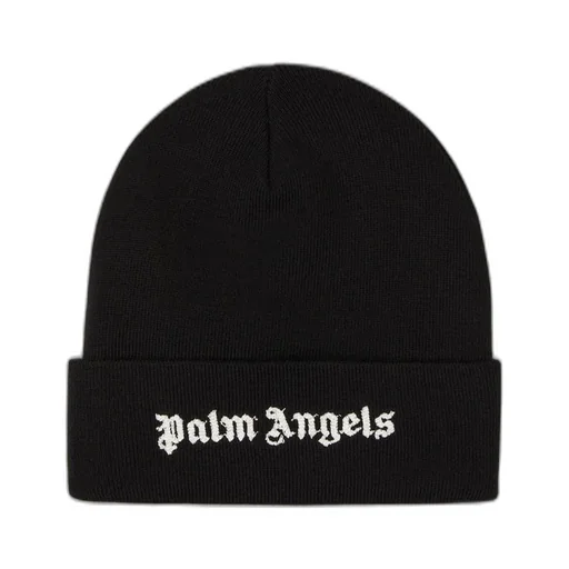 Palm Angels Logo Embroidered Knit Beanie