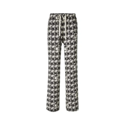 Palm Angels Palm-Tree Printed Drawstring Trousers