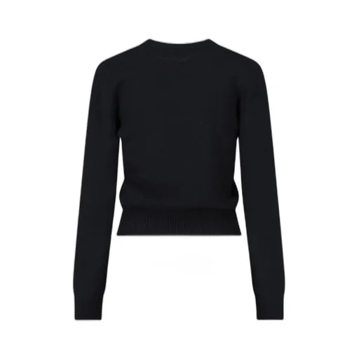 Palm Angels Logo Embroidered Knitted Jumper