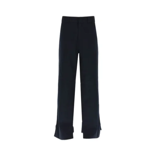 Palm Angels Logo Printed Wide-Leg Trousers