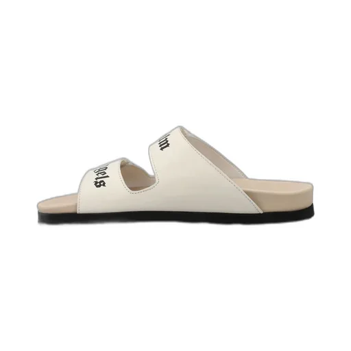 Palm Angels Logo Printed Double Strap Sandals