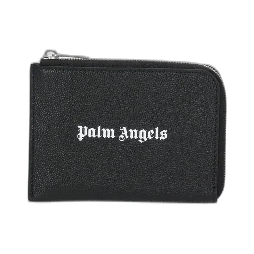 Palm Angels Logo-Printed Zipped Wallet