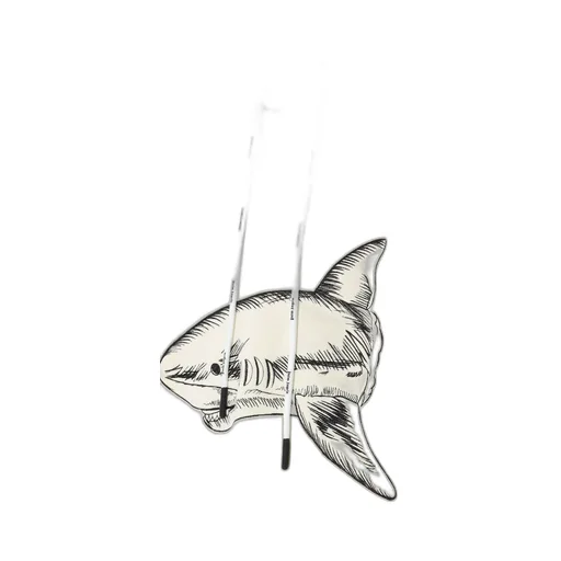 Palm Angels Slpit Shark Drawstring Hoodie