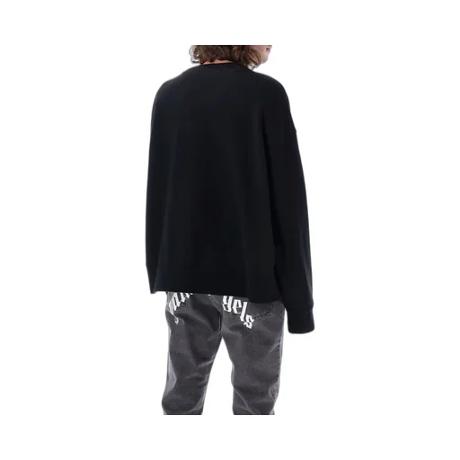 Palm Angels Logo-Printed Long-Sleeved Crewneck Sweatshirt