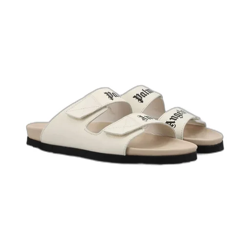 Palm Angels Logo Printed Double Strap Sandals