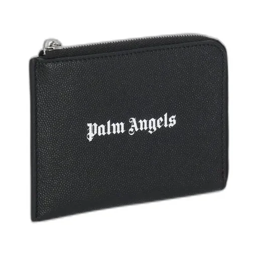 Palm Angels Logo-Printed Zipped Wallet