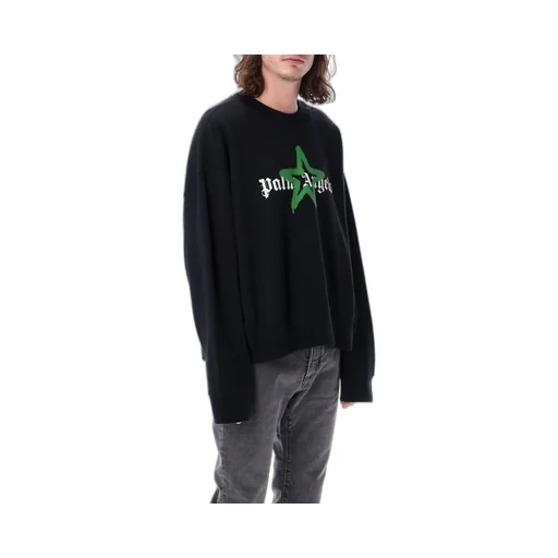Palm Angels Logo-Printed Long-Sleeved Crewneck Sweatshirt