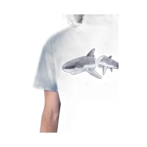 Palm Angels Shark Printed Crewneck T-Shirt