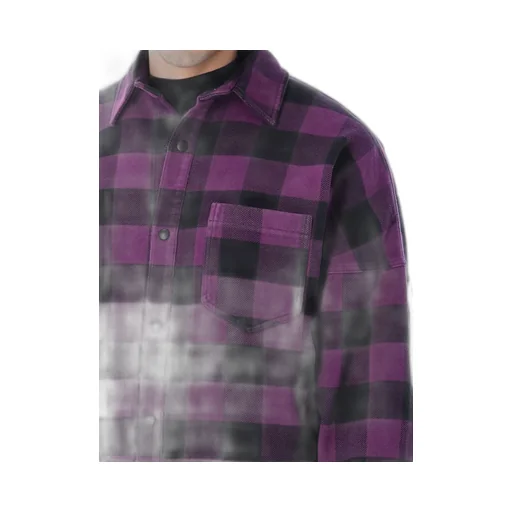 Palm Angels Logo-Printed Checked Shirt
