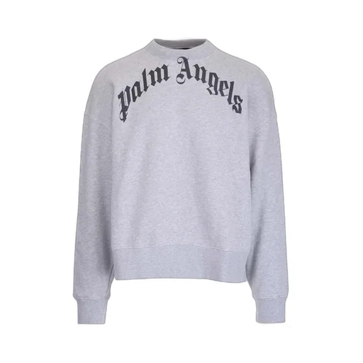 Palm Angels Logo Printed Crewneck Sweatshirt