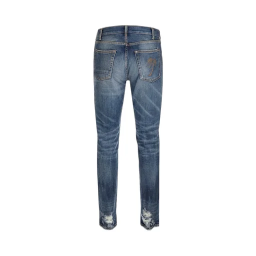 Palm Angels Distressed Slim-Fit Jeans