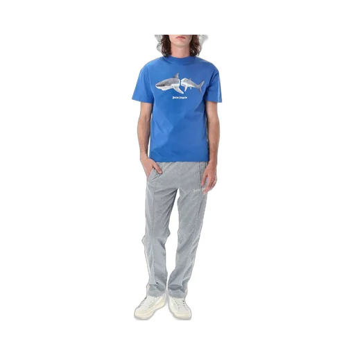 Palm Angels Shark Printed Crewneck T-Shirt