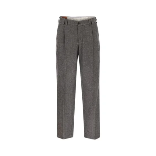 Pt Torino Pleated Straight-Leg Pants