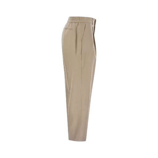 Pt Torino Pinstripe Wool-Cashmere Pants