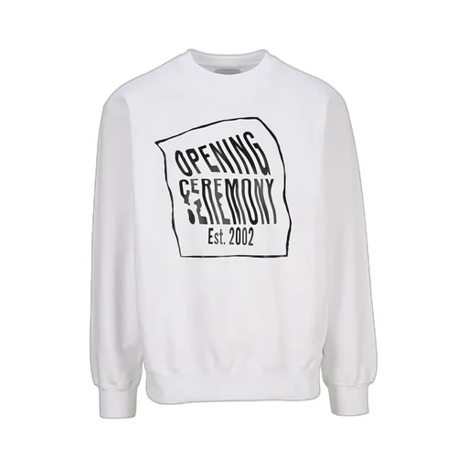 Opening Ceremony Warped Logo Printed Sweatshirt