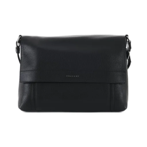 Orciani Logo Lettering Messenger Bag