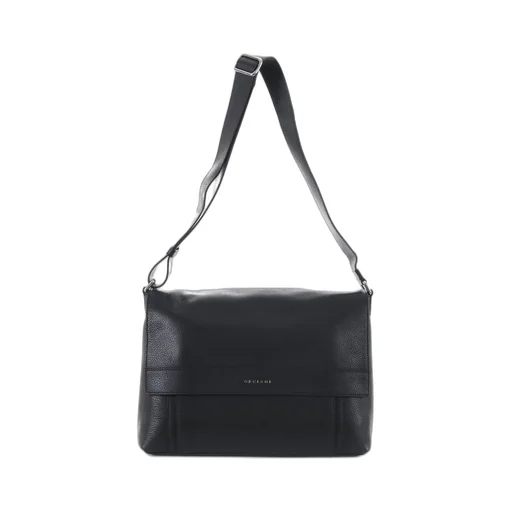 Orciani Logo Lettering Messenger Bag