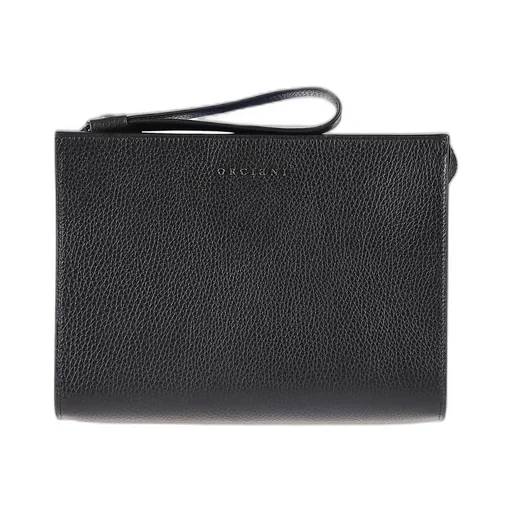 Orciani Logo Lettering Clutch Bag