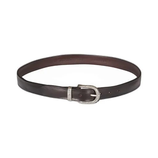 Orciani Logo Engraved Buckle Belt