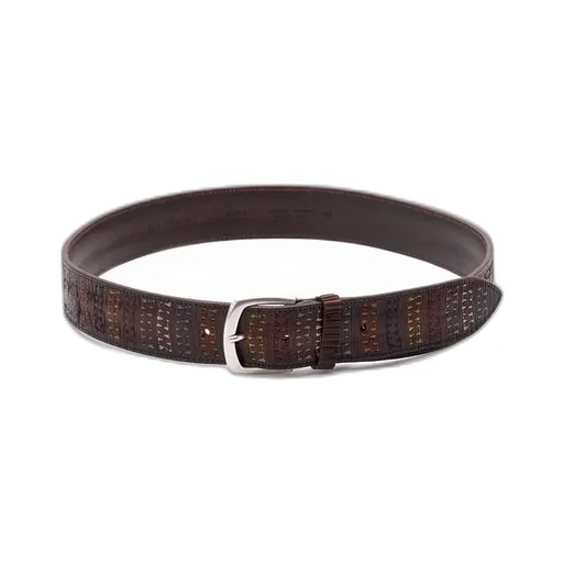 Orciani Blade Trait Embroidered Buckle Belt