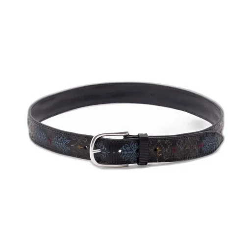 Orciani Blade Ornament Embroidered Buckle Belt
