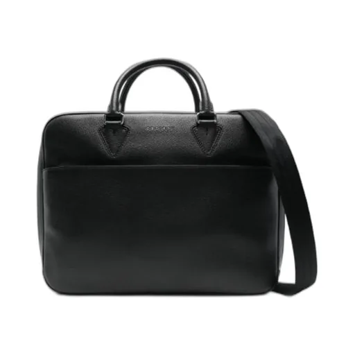 Orciani Logo Lettering Business Bag