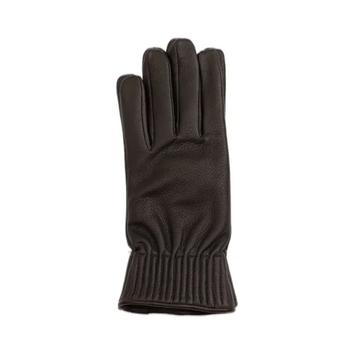 Orciani Drummed Leather Gloves