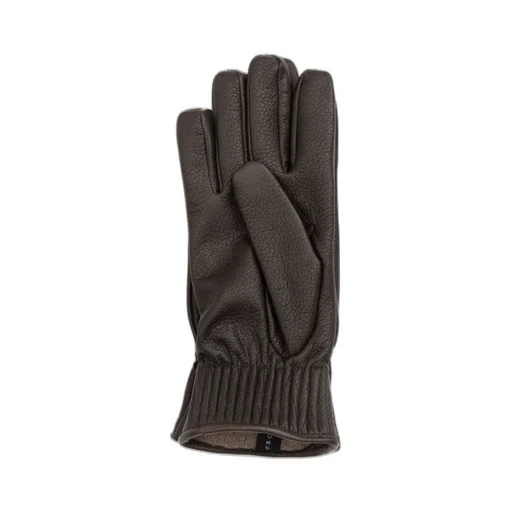 Orciani Drummed Leather Gloves