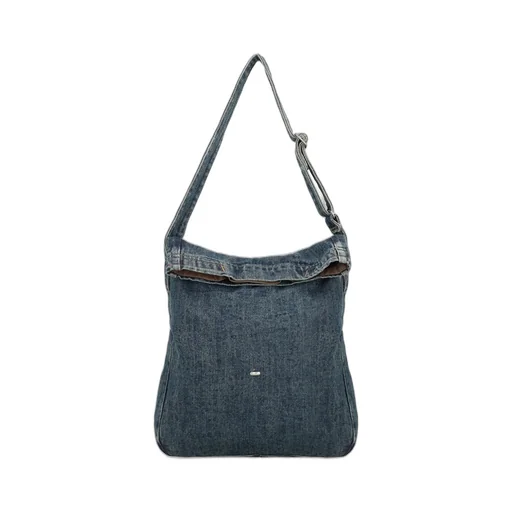 Our Legacy Foldover-Top Denim Shoulder Bag