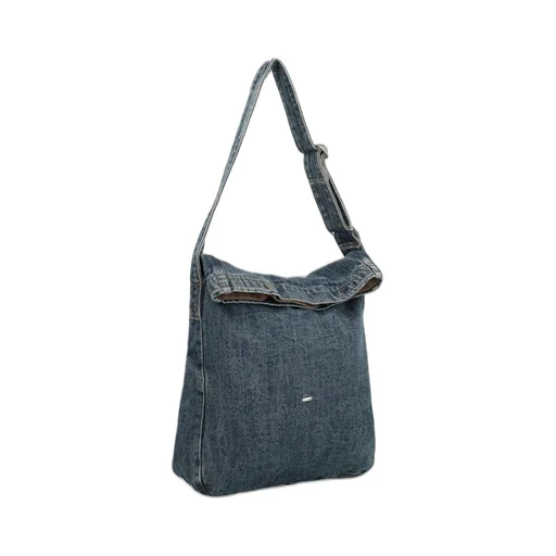 Our Legacy Foldover-Top Denim Shoulder Bag