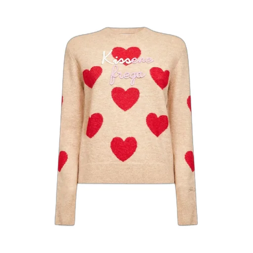 Mc2 Saint Barth Heart Pattern Jumper
