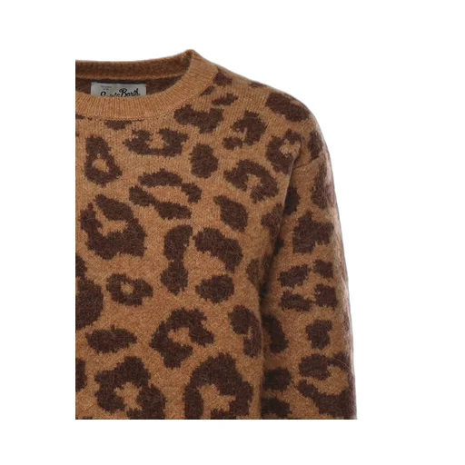 Mc2 Saint Barth Leopard Print Jumper
