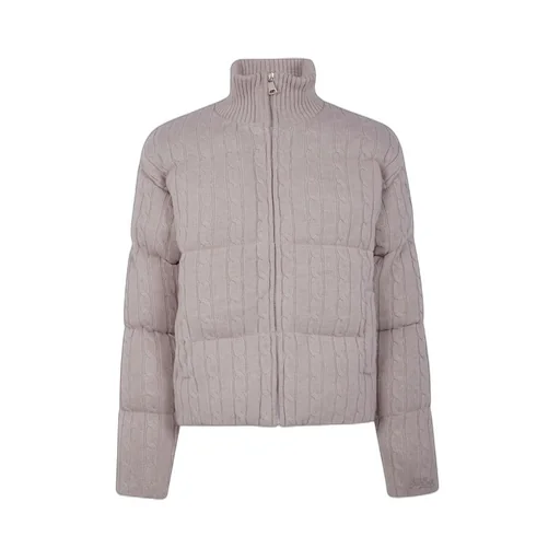 Mc2 Saint Barth Cable-Knit Puffer Jacket