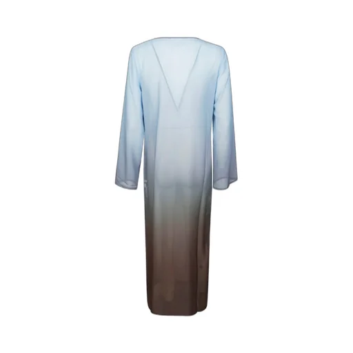 Mc2 Saint Barth Agatha Gradient Effect Georgette Maxi Dress