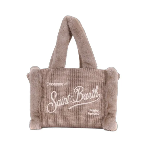 Mc2 Saint Barth Colette Shearling Shoulder Bag