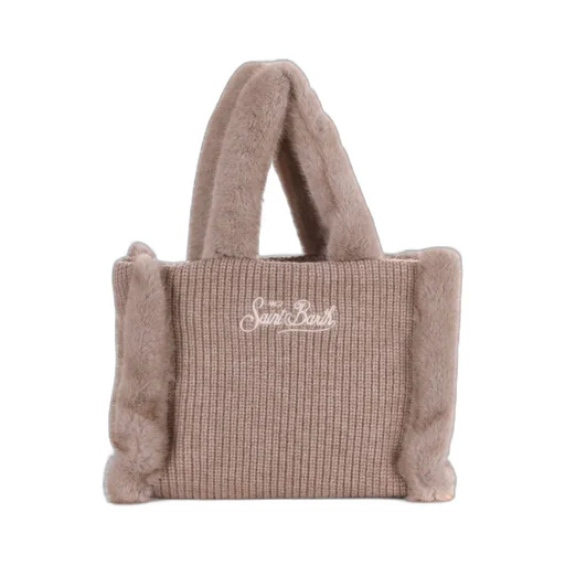 Mc2 Saint Barth Colette Shearling Shoulder Bag