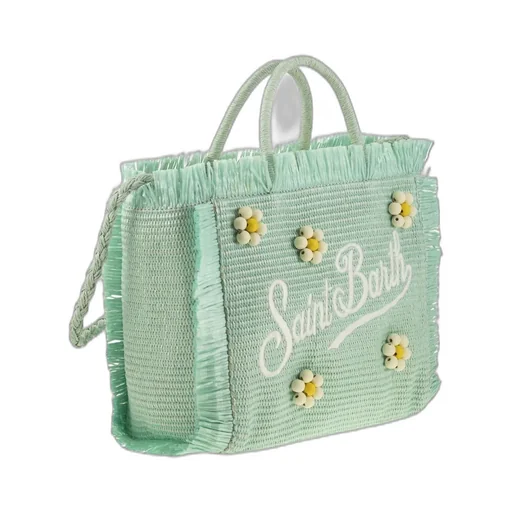 Mc2 Saint Barth Flower Embellished Top Handle Tote Bag