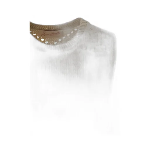 Mc2 Saint Barth Aire Crochet Knitted Sleeveless Top