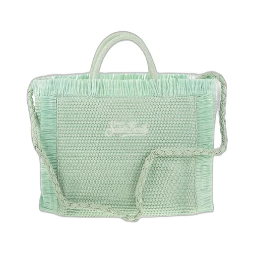 Mc2 Saint Barth Flower Embellished Top Handle Tote Bag