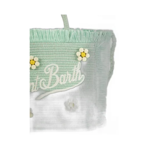 Mc2 Saint Barth Flower Embellished Top Handle Tote Bag