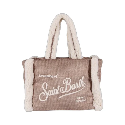 Mc2 Saint Barth Colette Shearling Tote Bag