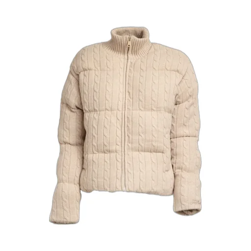 Mc2 Saint Barth Mya Cable-Knit Bomber Jacket