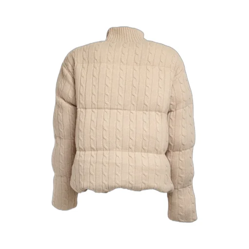 Mc2 Saint Barth Mya Cable-Knit Bomber Jacket