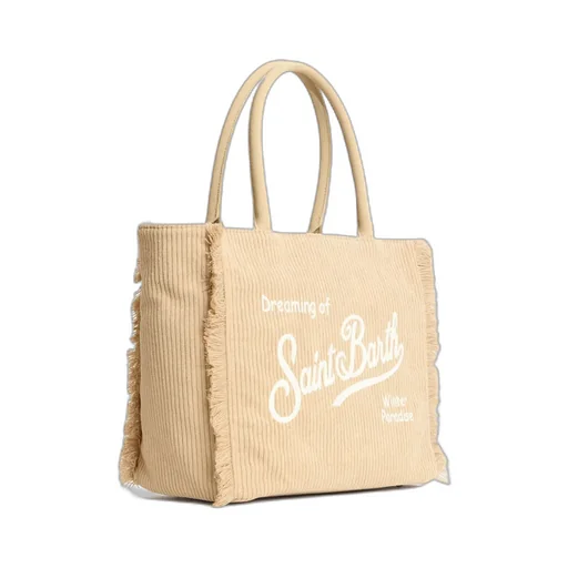 Mc2 Saint Barth Fringed Corduroy Tote Bag