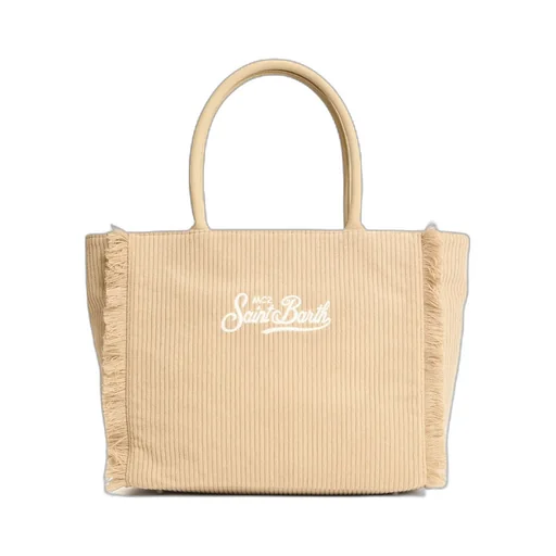 Mc2 Saint Barth Fringed Corduroy Tote Bag