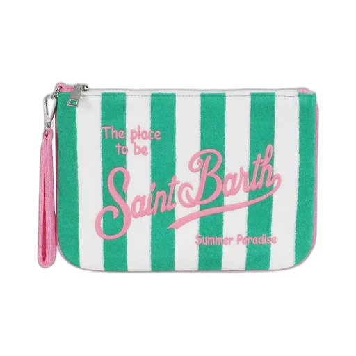 Mc2 Saint Barth Parisienne Striped Clutch Bag